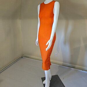 House of CB London Orange Martinique dress size M